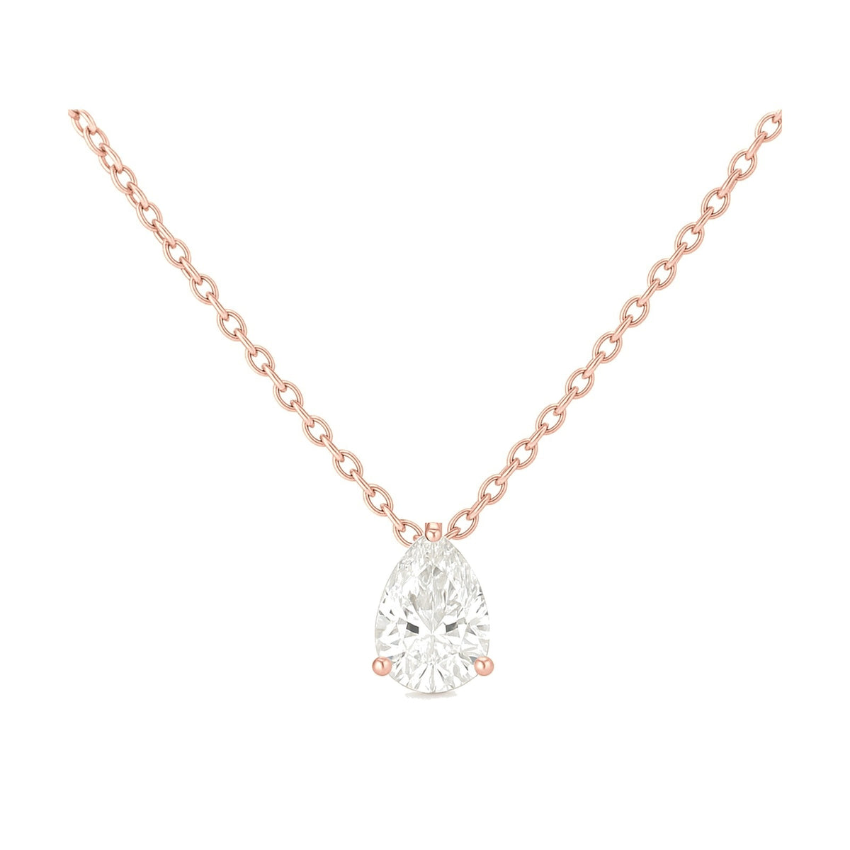 Honorine pear-cut necklace
