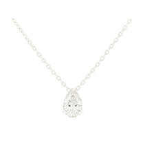Honorine pear-cut necklace