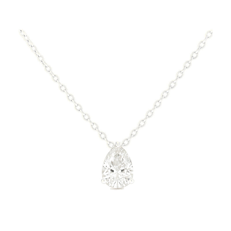 Honorine pear-cut necklace
