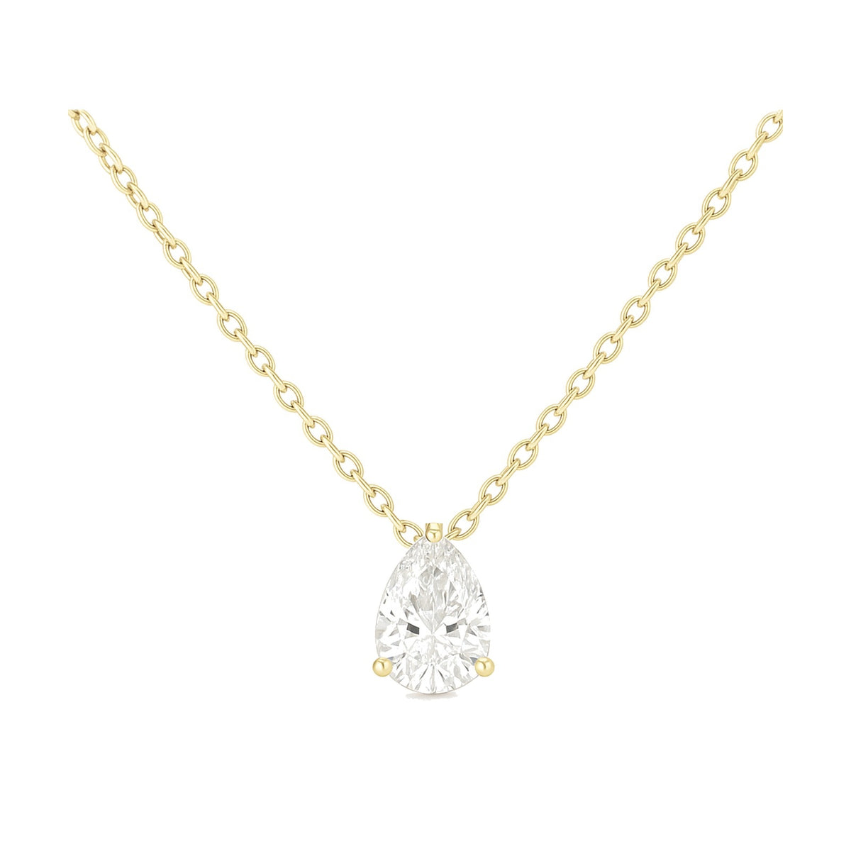 Honorine pear-cut necklace