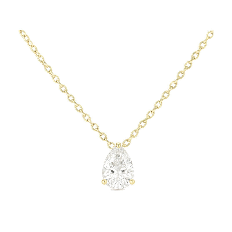 Honorine pear-cut necklace