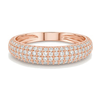 Lauren ring in 14K rose gold with a lab-grown diamond
