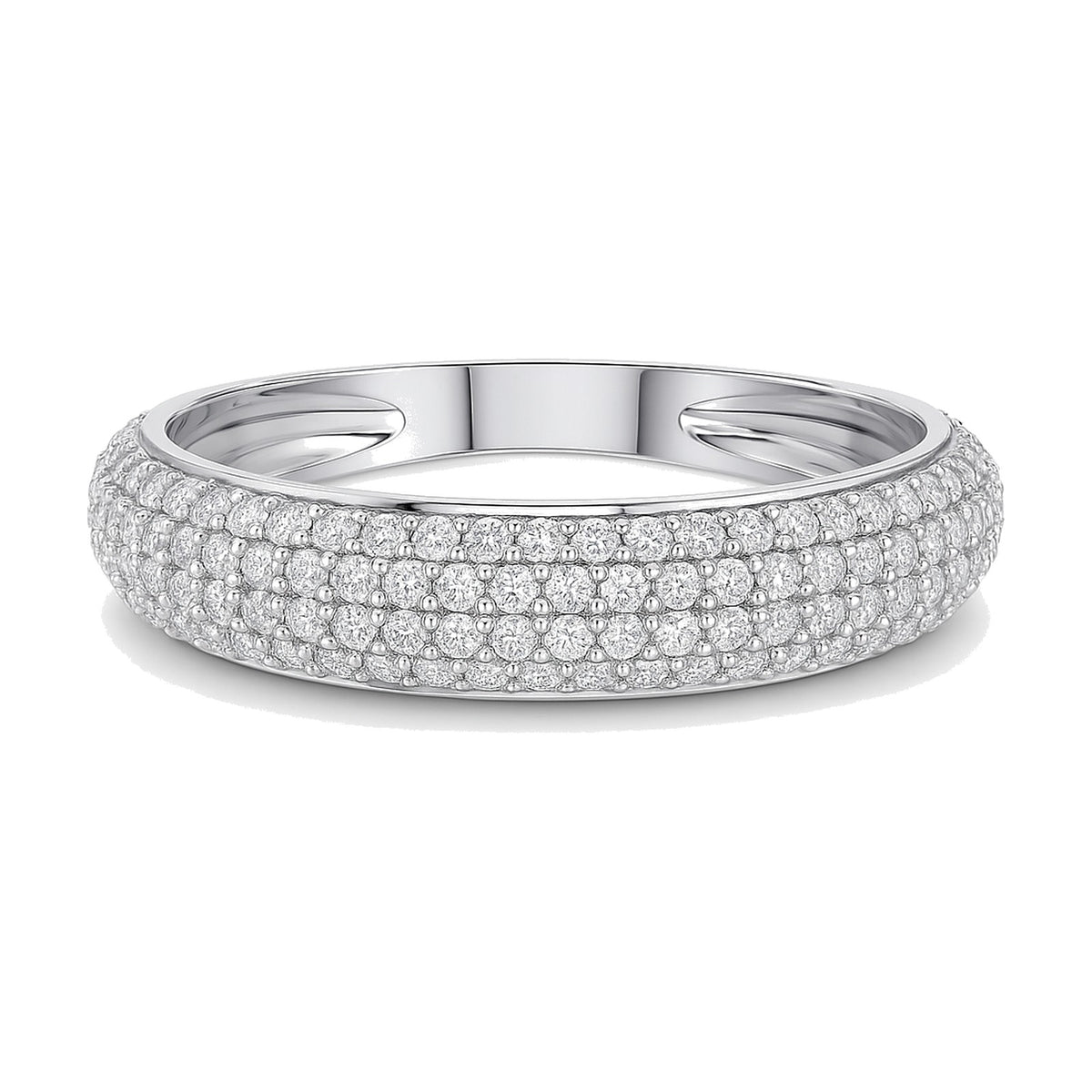 Lauren ring in 14K white gold with a lab-grown diamond