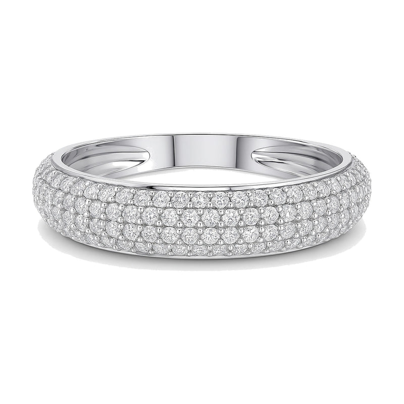 Lauren ring in 14K white gold with a lab-grown diamond