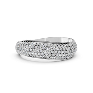 Leonore ring in 14K white gold with a lab-grown diamond