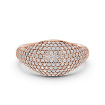 Liliane ring in 14K rose gold with a lab-grown diamond