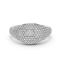 Liliane ring in 14K white gold with a lab-grown diamond