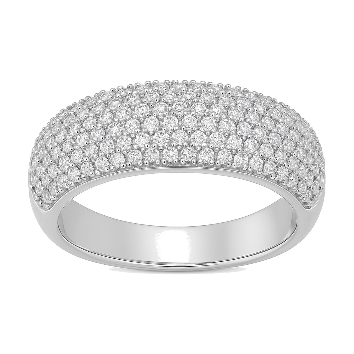 Lise ring in 14K white gold with a lab-grown diamond
