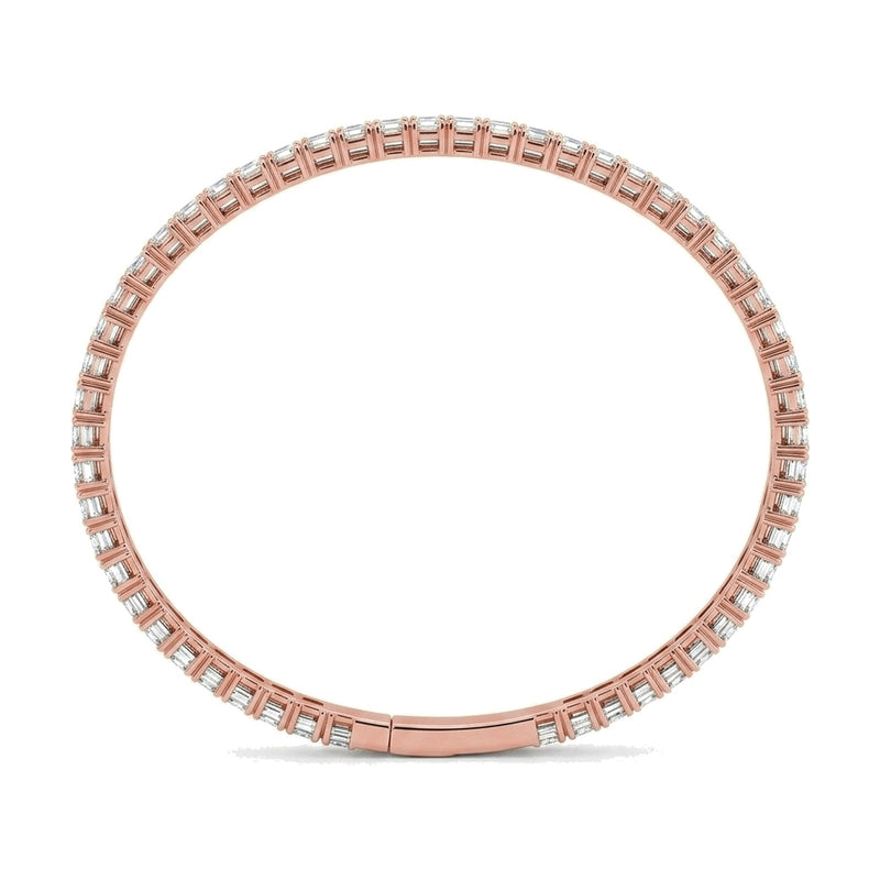Louise bracelet in 14K rose gold with a lab-grown diamond