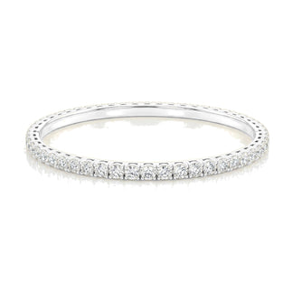 Louise bracelet in 14K white gold with a lab-grown diamond