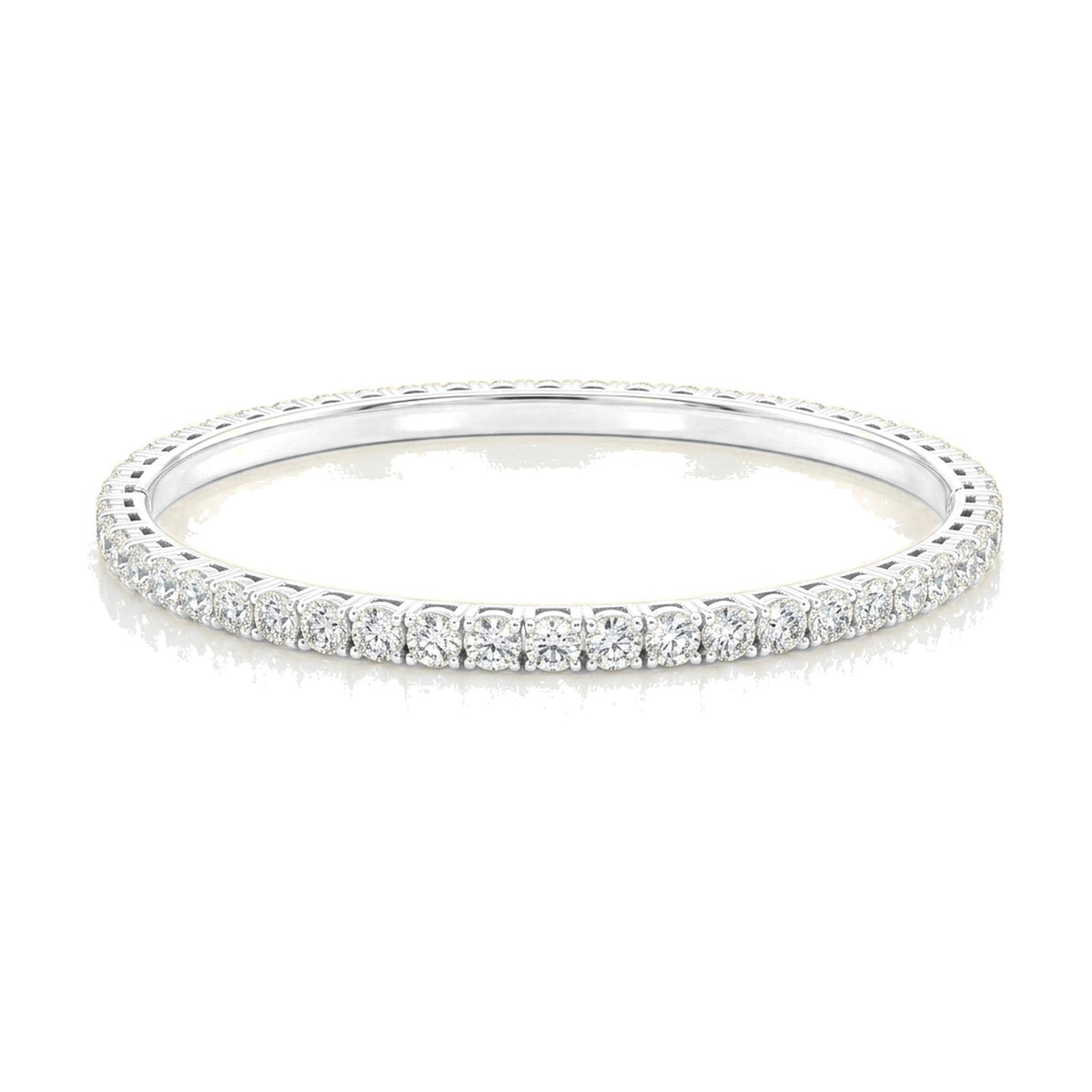 Louise bracelet in 14K white gold with a lab-grown diamond