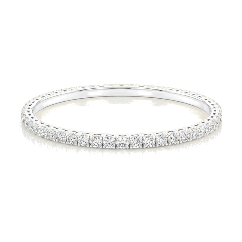 Louise bracelet in 14K white gold with a lab-grown diamond