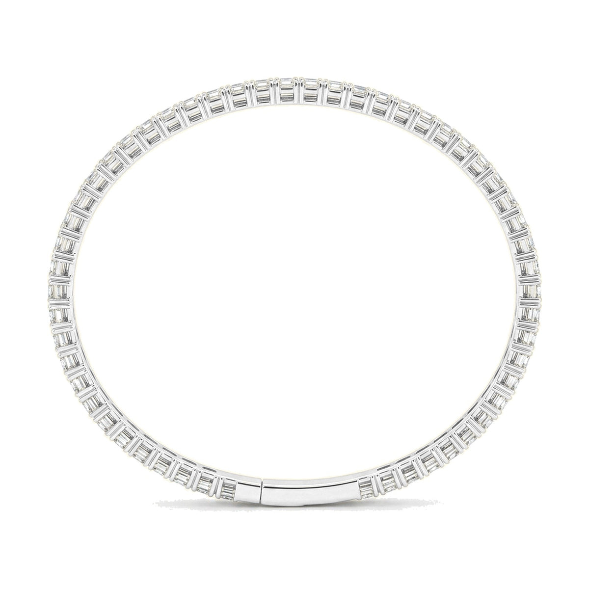 Louise bracelet in 14K white gold with a lab-grown diamond