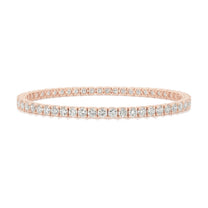 Mireille bracelet in 14K rose gold with round-cut lab-grown diamonds