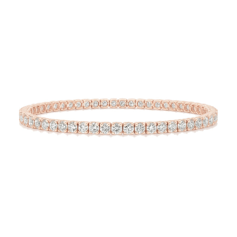 Mireille bracelet in 14K rose gold with round-cut lab-grown diamonds