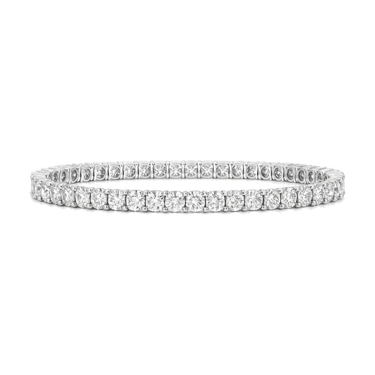Mireille bracelet in 14K white gold with round-cut lab-grown diamonds