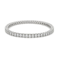 Mireille bracelet in 14K white gold with round-cut lab-grown diamonds