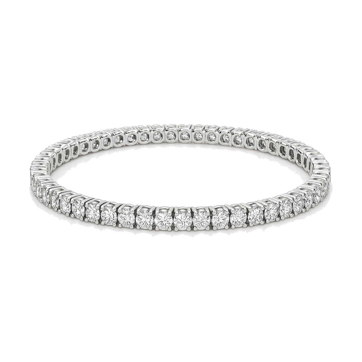 Mireille bracelet in 14K white gold with round-cut lab-grown diamonds