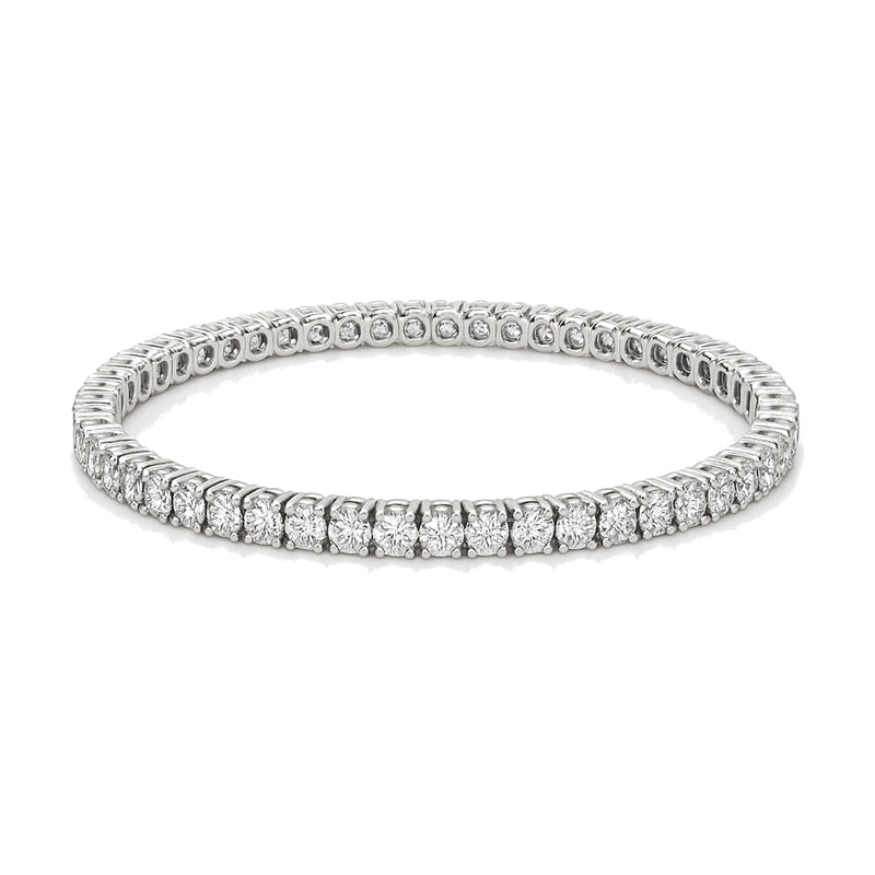 Mireille bracelet in 14K white gold with round-cut lab-grown diamonds