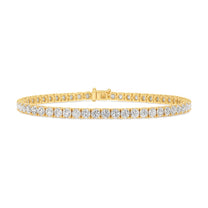 Mireille bracelet in 14K yellow gold with round-cut lab-grown diamonds