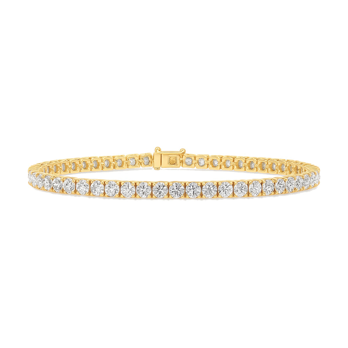 Mireille bracelet in 14K yellow gold with round-cut lab-grown diamonds