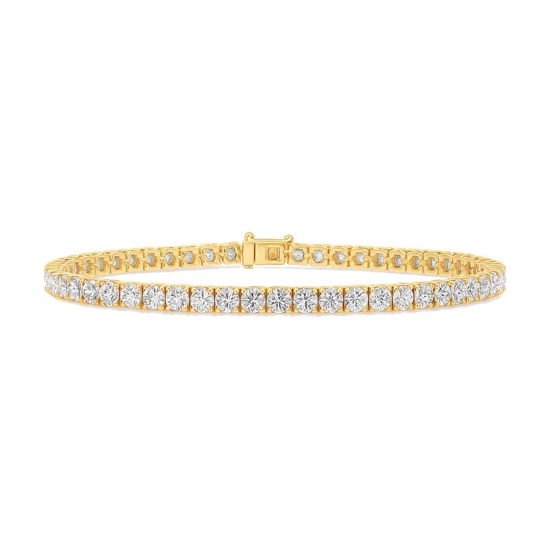 Mireille bracelet in 14K yellow gold with round-cut lab-grown diamonds