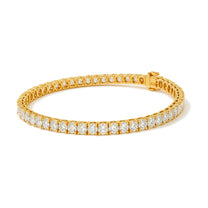 Mireille bracelet in 14K yellow gold with round-cut lab-grown diamonds