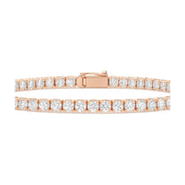 Nathalie bracelet in 14K rose gold with round-cut lab-grown diamonds