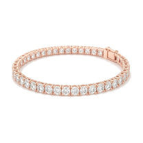 Nathalie bracelet in 14K rose gold with round-cut lab-grown diamonds