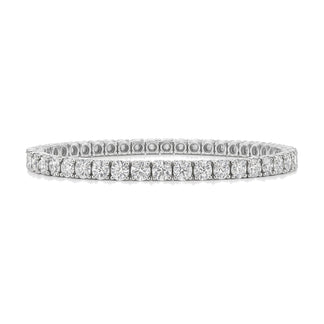 Nathalie bracelet in 14K white gold with round-cut lab-grown diamonds