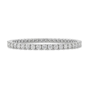 Nathalie bracelet in 14K white gold with round-cut lab-grown diamonds