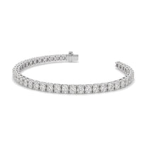 Nathalie bracelet in 14K white gold with round-cut lab-grown diamonds