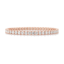 Noemie bracelet in 14K rose gold with round-cut lab-grown diamonds