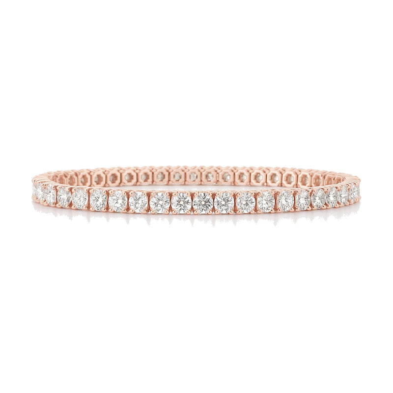 Noemie bracelet in 14K rose gold with round-cut lab-grown diamonds