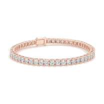 Noemie bracelet in 14K rose gold with round-cut lab-grown diamonds