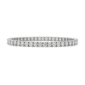 Noemie bracelet in 14K white gold with round-cut lab-grown diamonds
