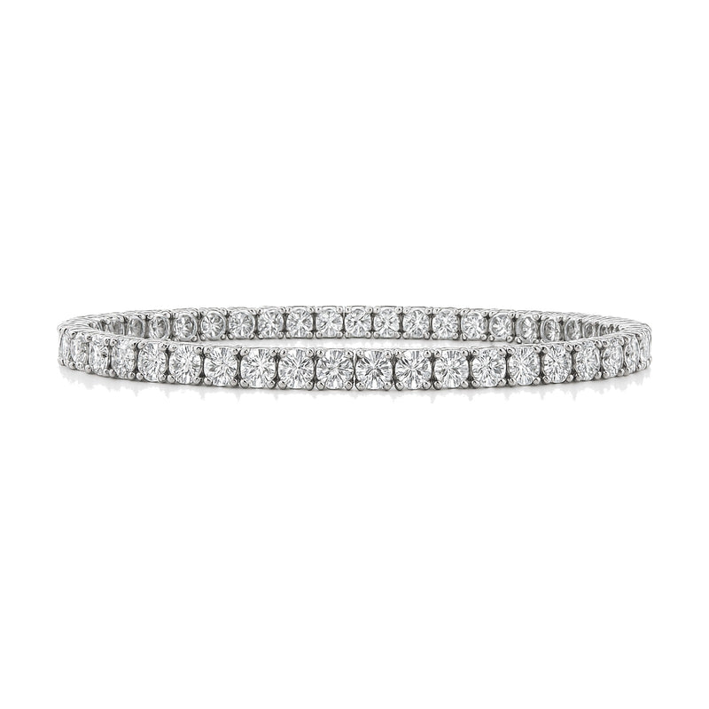 Noemie bracelet in 14K white gold with round-cut lab-grown diamonds