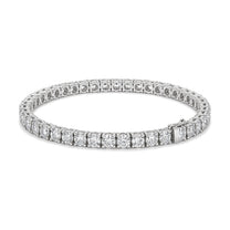 Noemie bracelet in 14K white gold with round-cut lab-grown diamonds