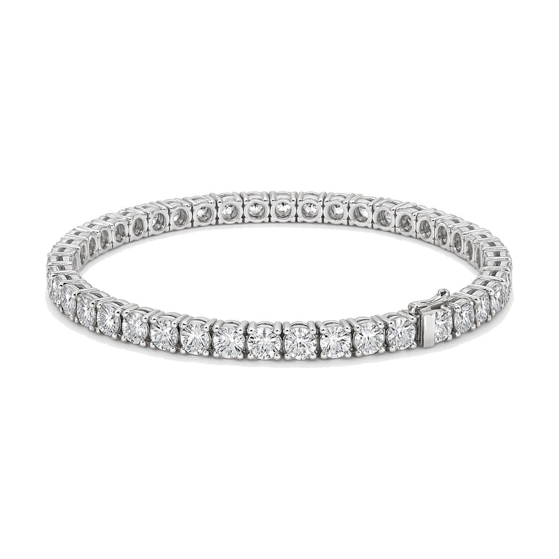 Noemie bracelet in 14K white gold with round-cut lab-grown diamonds