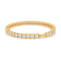 Noemie bracelet in 14K yellow gold with round-cut lab-grown diamonds