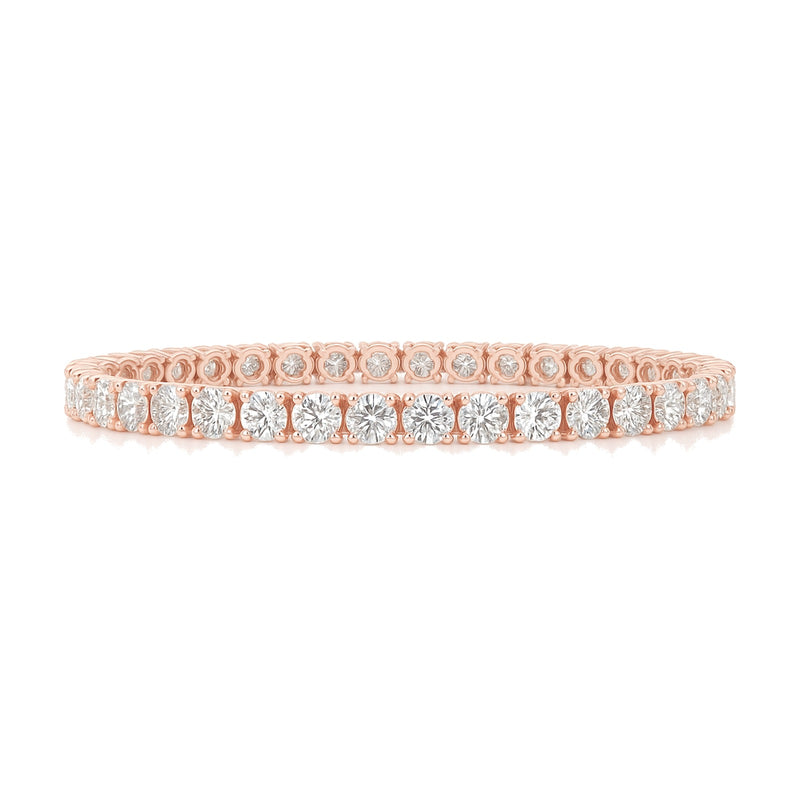 Océane bracelet in 14K rose gold with round-cut lab-grown diamonds