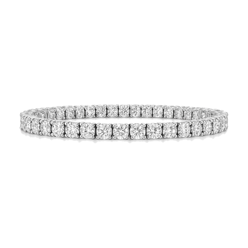 Océane bracelet in 14K white gold with round-cut lab-grown diamonds