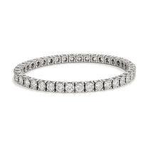 Océane bracelet in 14K white gold with round-cut lab-grown diamonds