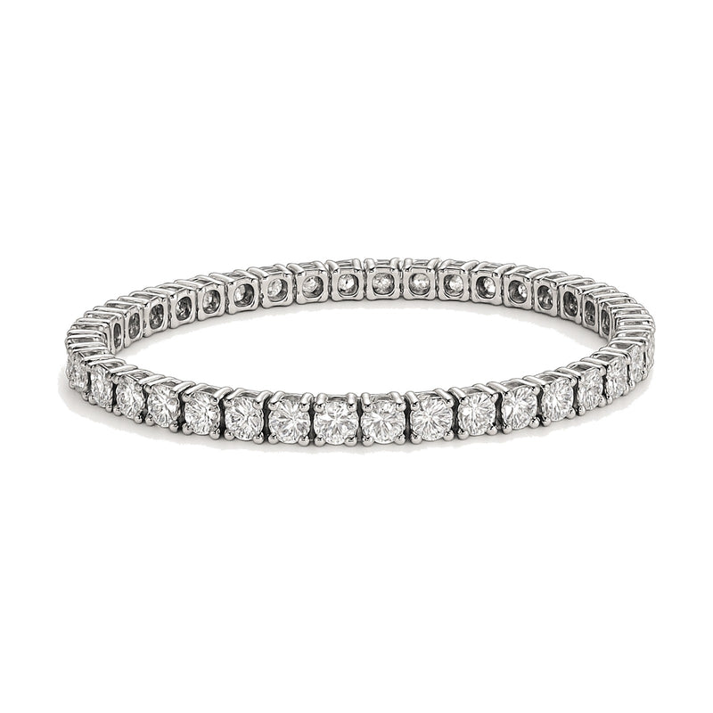 Océane bracelet in 14K white gold with round-cut lab-grown diamonds