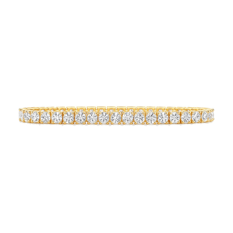 Océane bracelet in 14K yellow gold with round-cut lab-grown diamonds