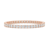 Orianne bracelet in 14K rose gold with round-cut lab-grown diamonds