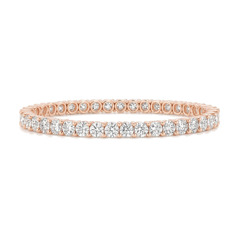 Orianne bracelet in 14K rose gold with round-cut lab-grown diamonds