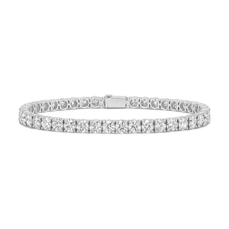 Orianne bracelet in 14K white gold with round-cut lab-grown diamonds