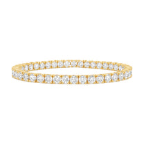 Orianne bracelet in 14K yellow gold with round-cut lab-grown diamonds