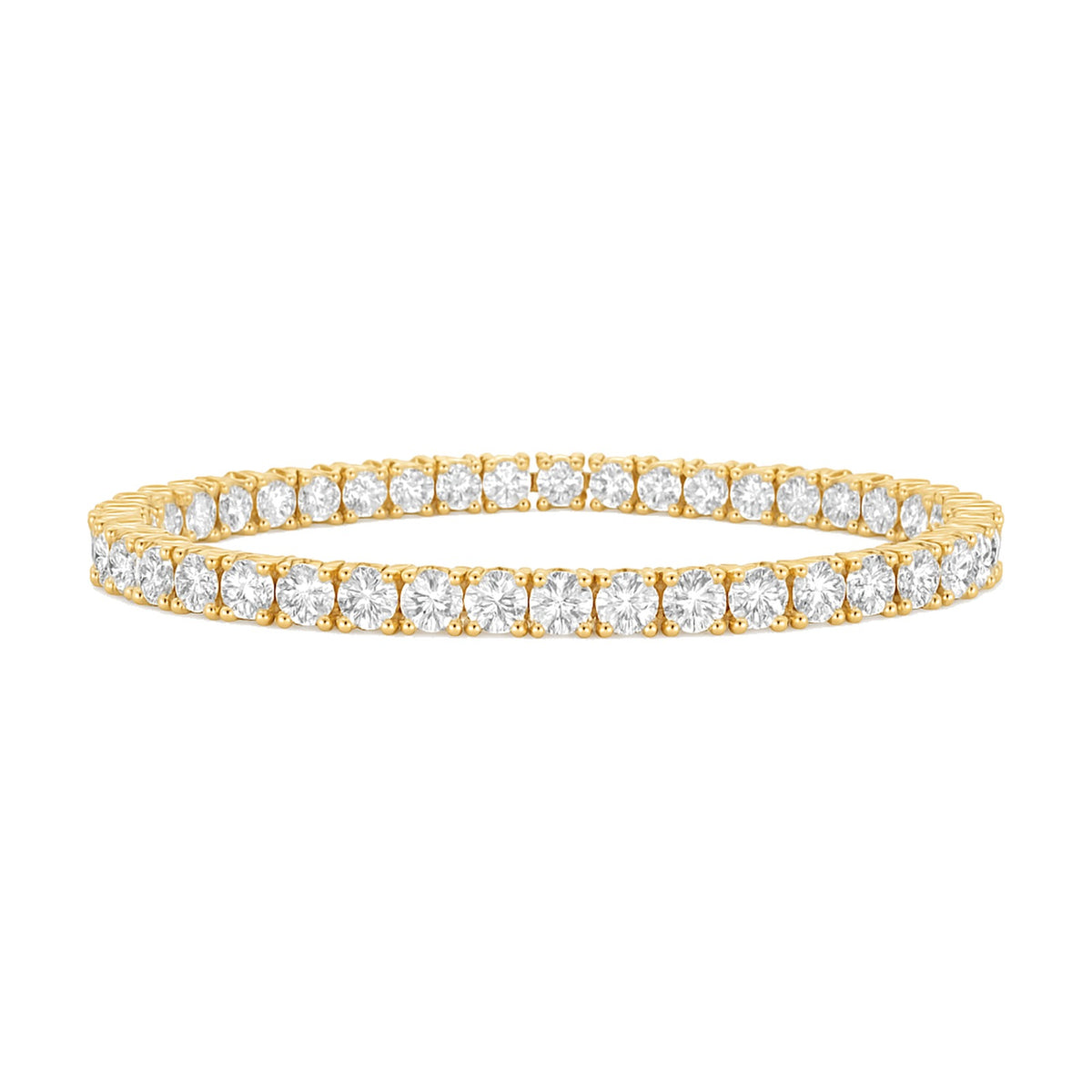 Orianne bracelet in 14K yellow gold with round-cut lab-grown diamonds